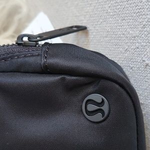 Lululemon Rare Matte All Black Hardware Original Belt Bag Retired OG Cro…